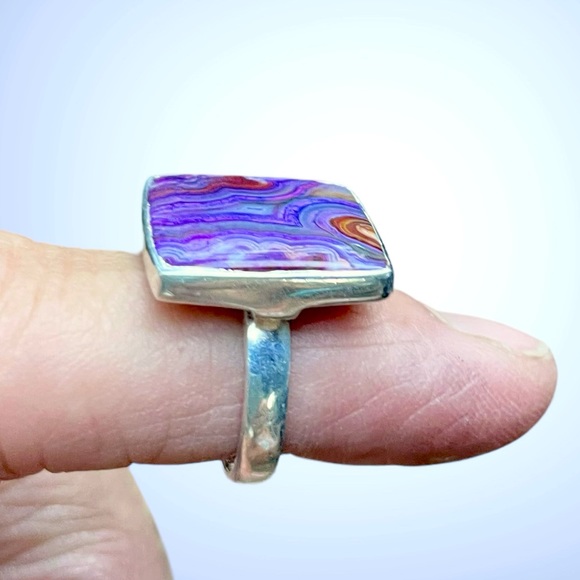 🌺Artisan Sterling & Natural Stone Ring - Picture 5 of 13